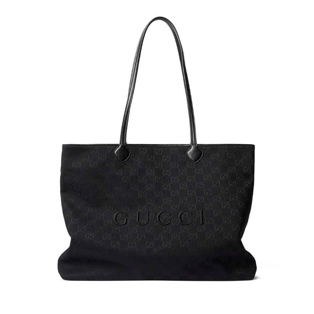 Gucci NY Limited Edition Large Tote Bag Gucci Core Runway Show Black GG Canvas Bags A00B4RFAGNG1000 #197404