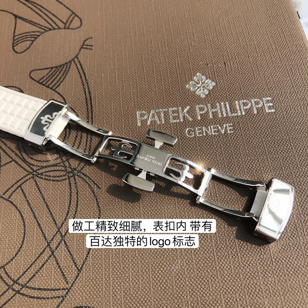 Patek Philippe Mechanical Watches With Diamonds On Silicone Straps Watch #96352