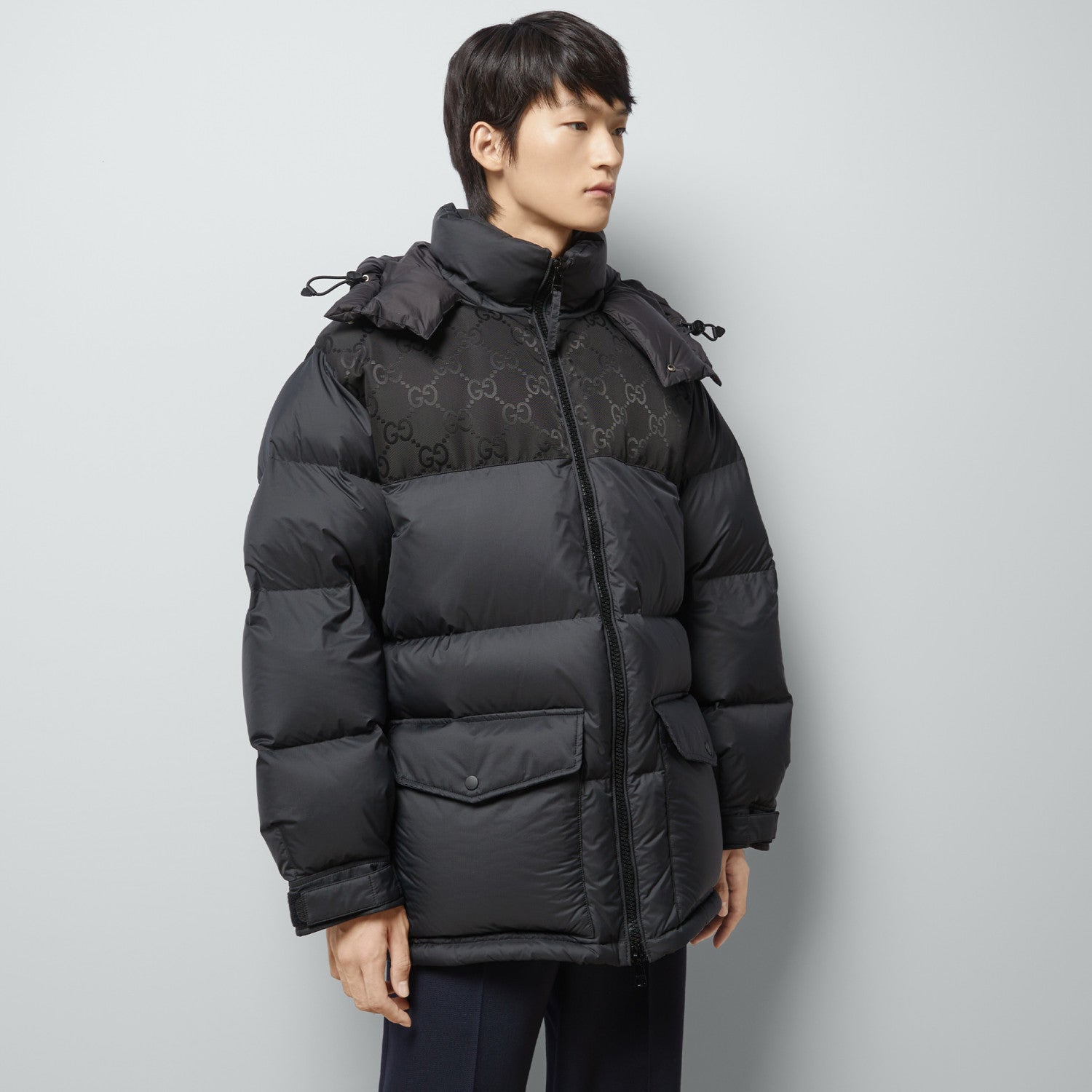 Gucci Men's Winter Detachable Hat Zip Hooded Puffer Down Jacket #97366