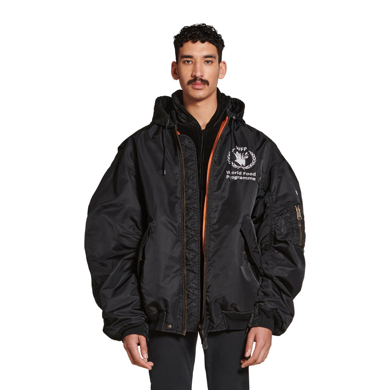 Balenciaga Zipped Hooded Jacket Coat #96499
