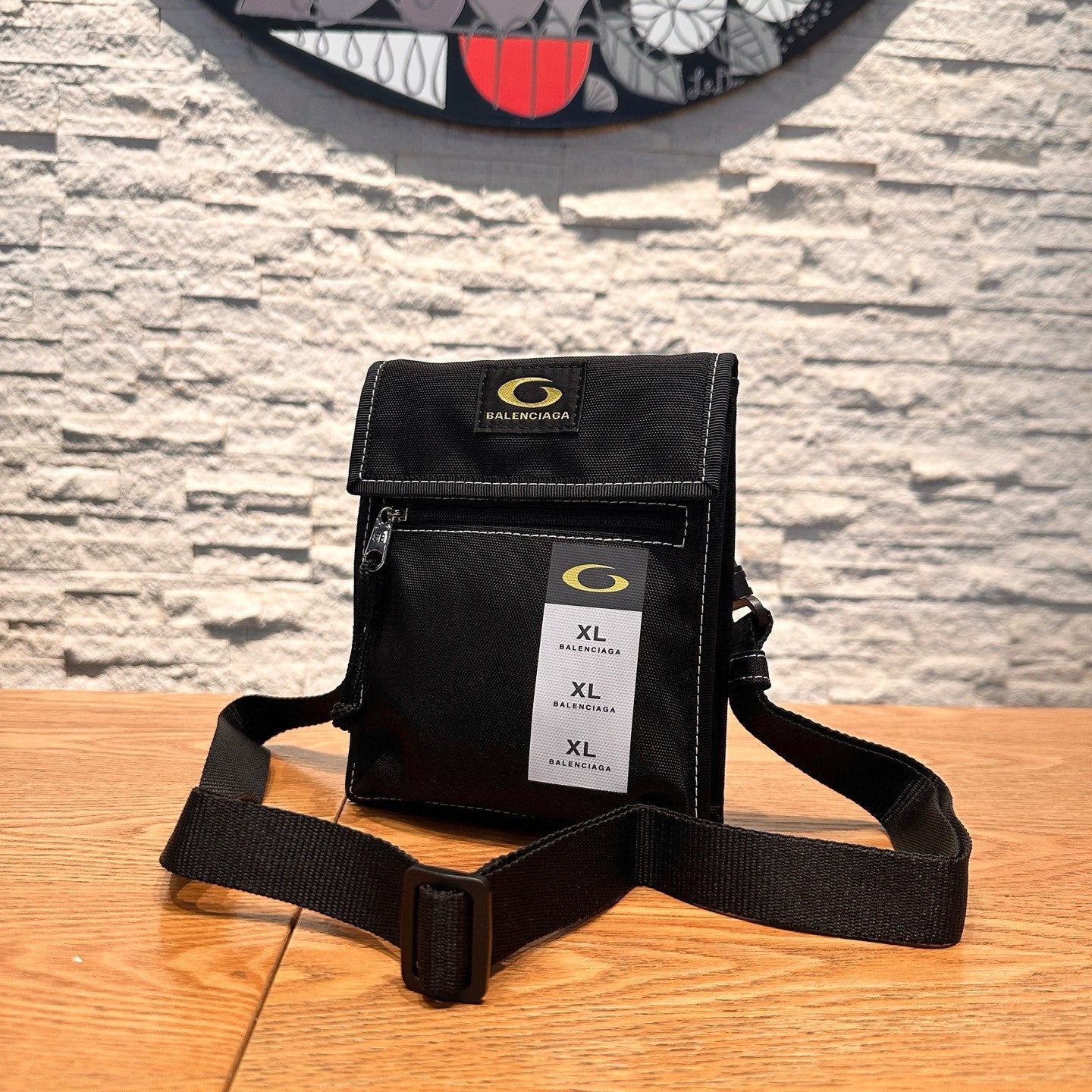 Balenciaga EXPLORER  Men's and Women's Fashion Classic Solid Color Embroidered Logo Rigid Nylon Waterproof Fabric Small Shoulder Strap Tote Bag Crossbody Bag Bags 6559822ABZF1078 #78679