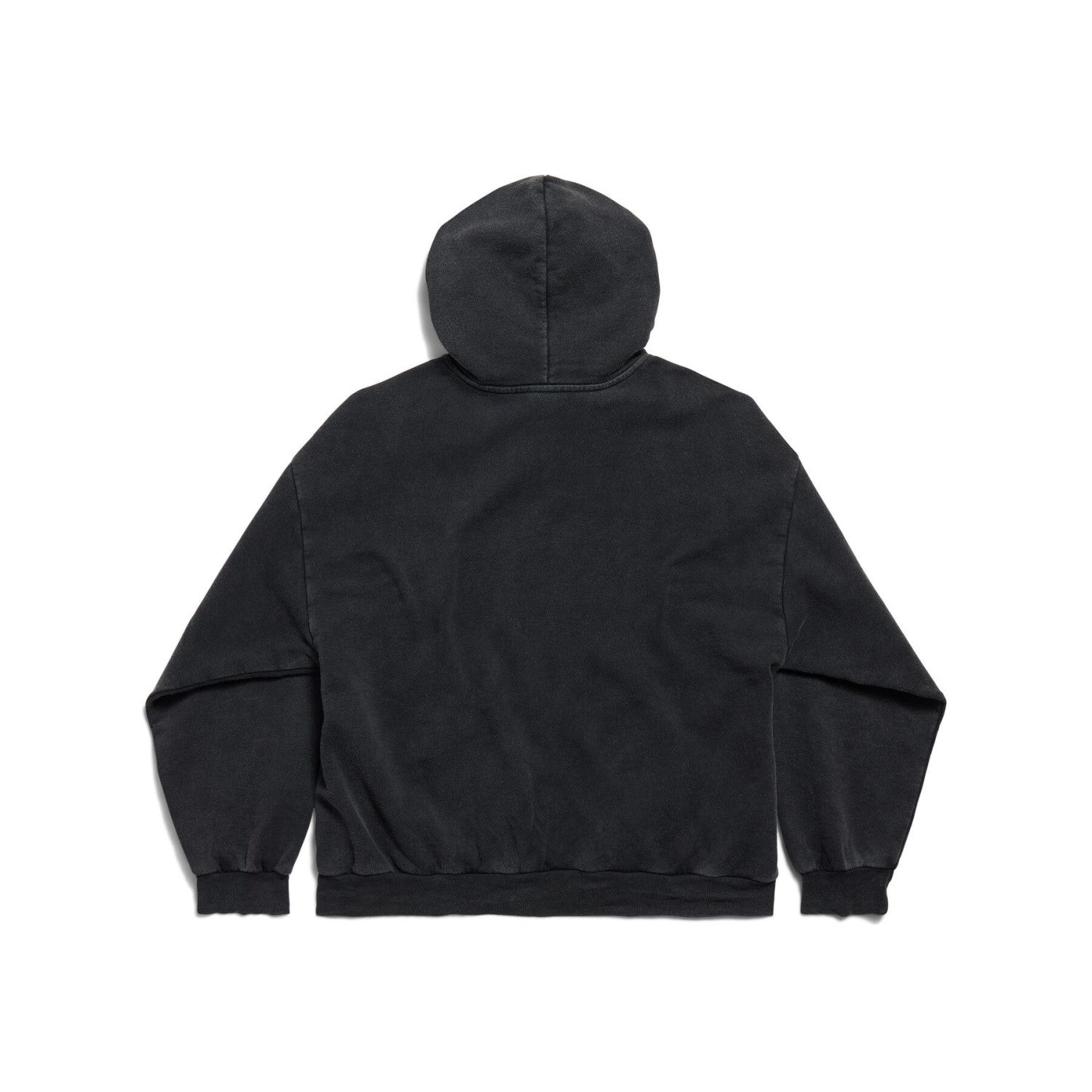 Balenciaga PUMA HOODIE Men's And Women's Spring/Fall Fashion Casual Faded Washed Hooded Pullover Long-Sleeve Sweatshirt Sweatpants Set with Elastic Waistband Faded Washed Shorts Suit Set #78813