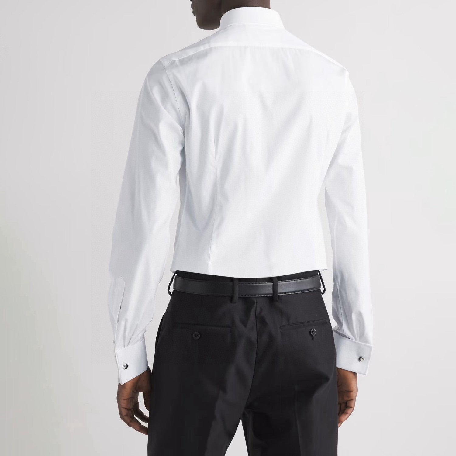 Tom Ford Men's Fashion Classic Notched Lapel Single-Breasted Premium Business Suit French Cuffs Dress Shirt #78943
