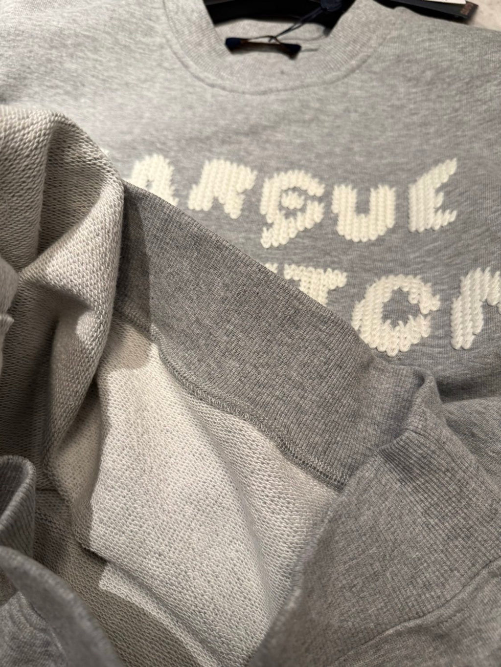 Louis Vuitton Men's Spring/fall Casual Solid Color Crewneck Long Sleeve Sweatshirt With Embroidered Logo Sweatshirt #79166