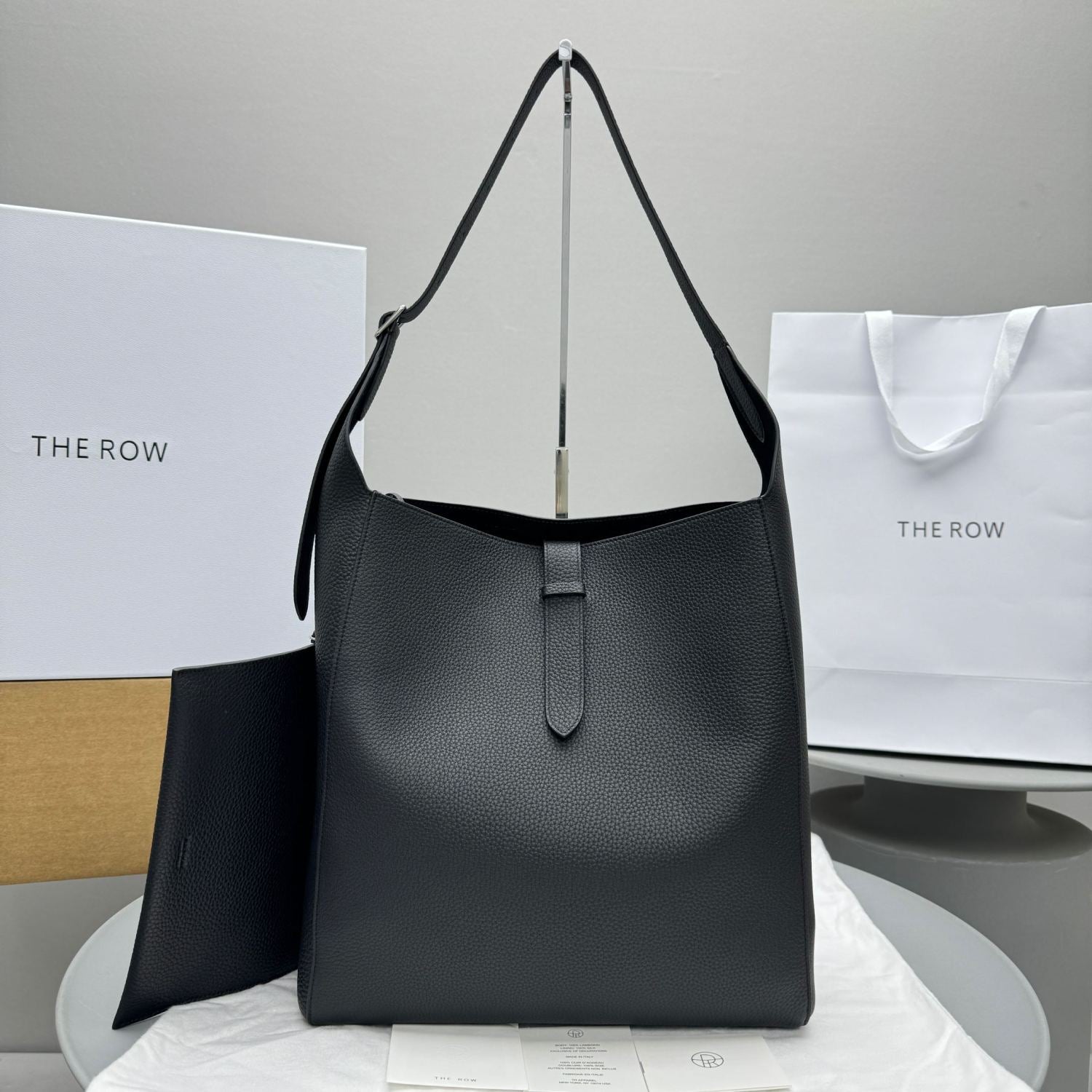 THE ROW Women's Fashion Solid Color Tote Leather Bucket Bag Bags Casual Handbag #75348