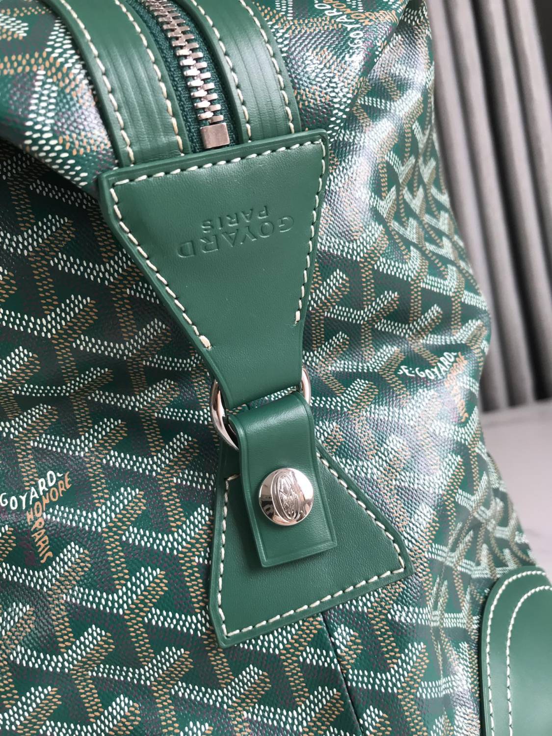 GOYARD Men's And Women's Old Flower Full Print Canvas Collocation Cowhide Shoulder Cross Handbag Travel Bag Bags #75471