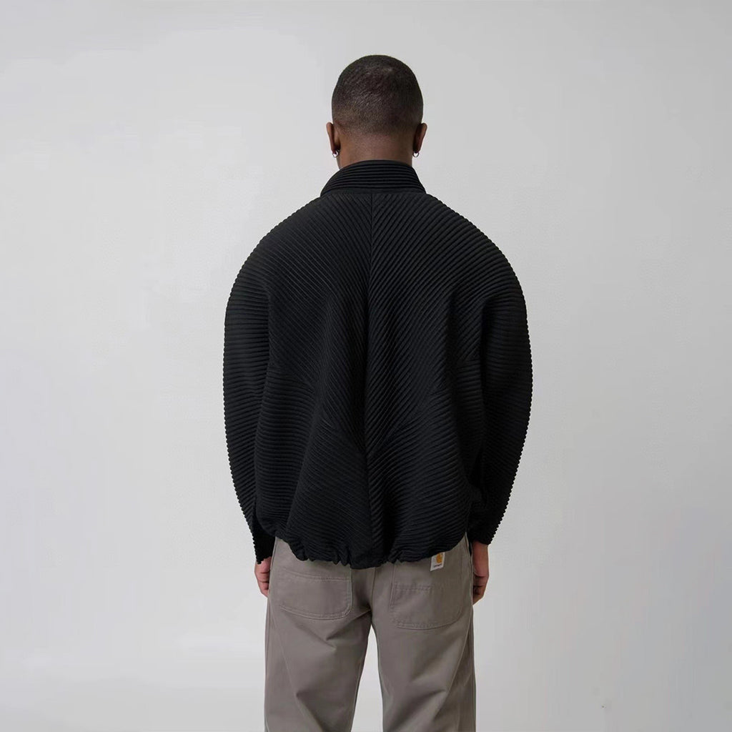 Issey Miyake Ruffled Shirtwaist Coat Ngvp #6389