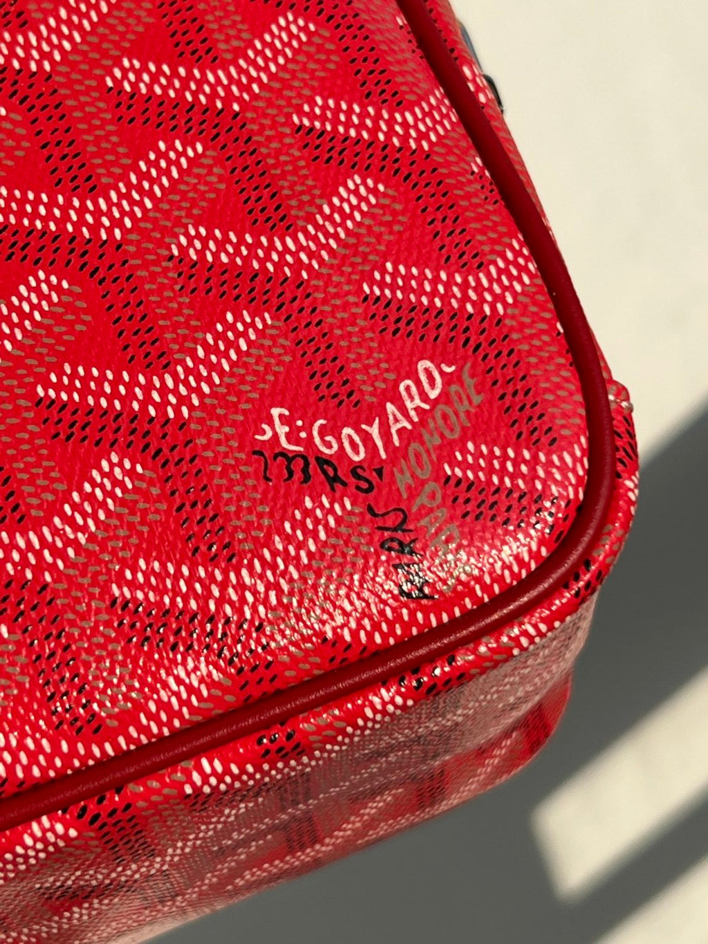 GOYARD Cap-vert Men's And Women's Old Flower Full Print Inside And Outside Compartments Canvas Patchwork Leather Messenger Bag Camera Bag Shoulder Crossbody Bags #76387