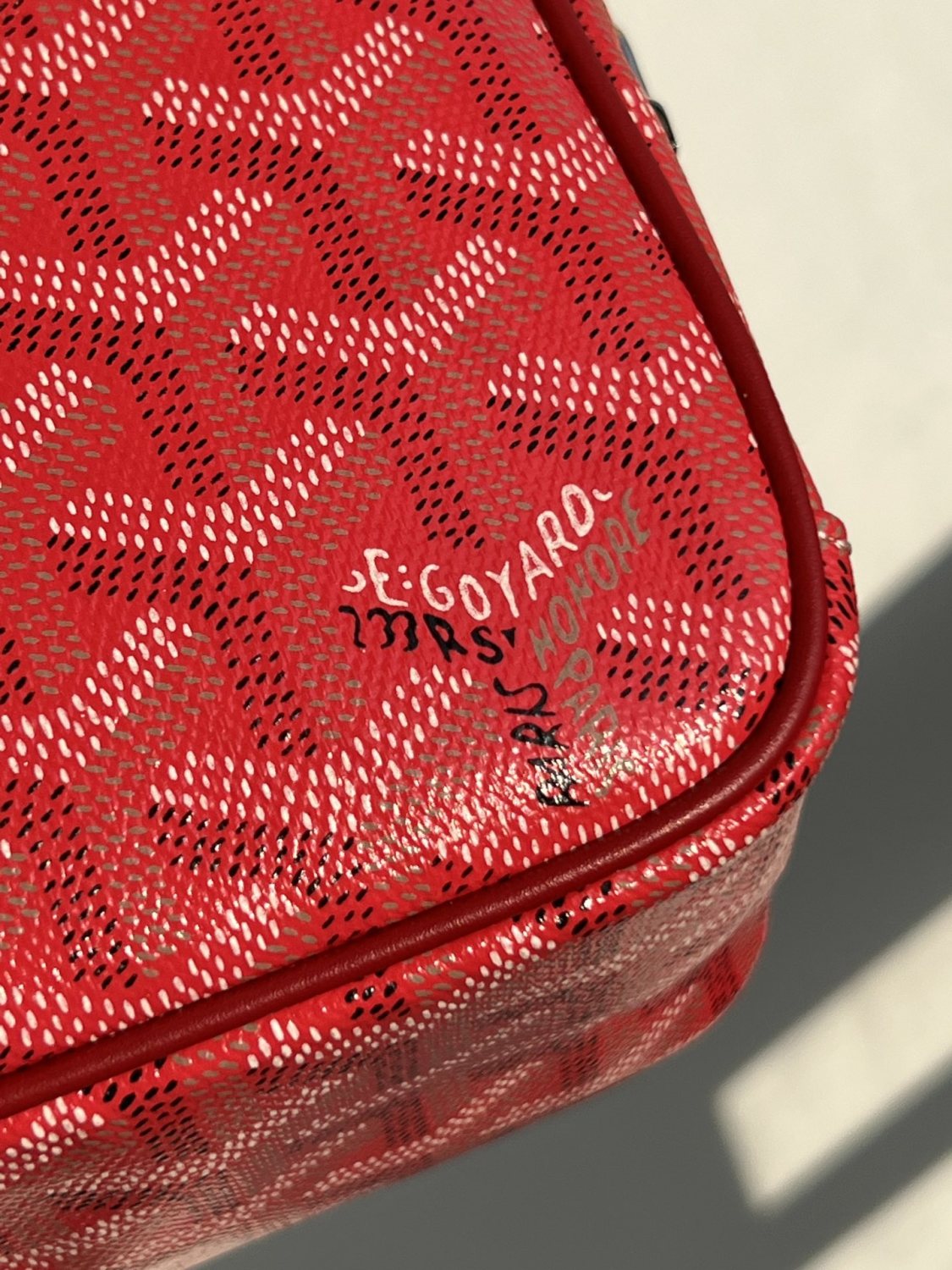 GOYARD Cap-vert Men's And Women's Old Flower Full Print Inside And Outside Compartments Canvas Patchwork Leather Messenger Bag Camera Bag Shoulder Crossbody Bags #76387