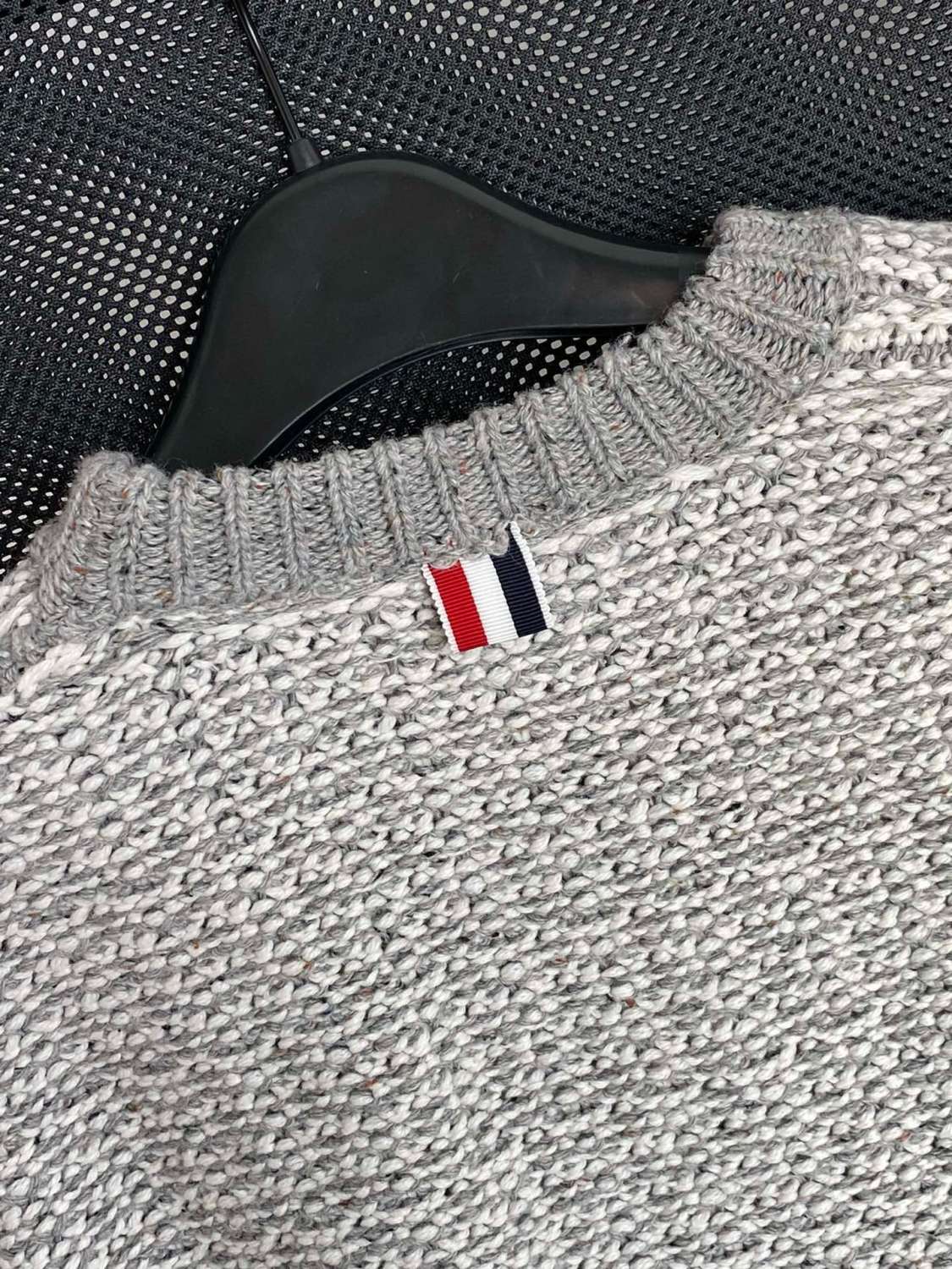 Thom Browne Men's Women's Autumn And Winter Knitted Pullover Solid Color Long Sleeve Wool Sweater Ngvp #9515