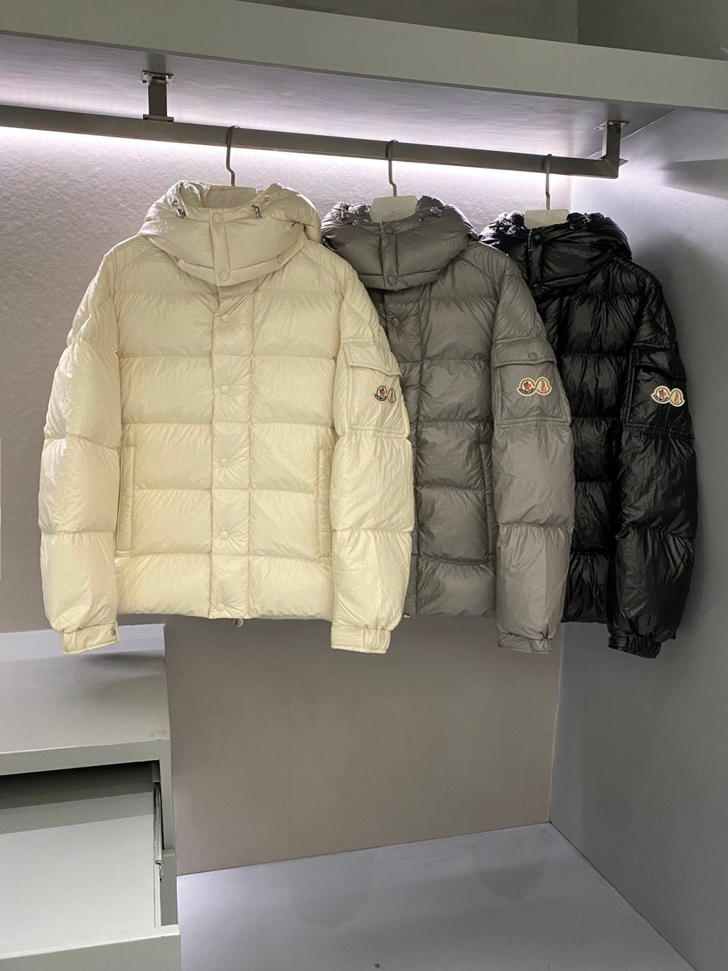 Moncler Men's Winter Solid Color Warm Zipper Casual Hooded Long Sleeve Puffer Down Jacket #73683