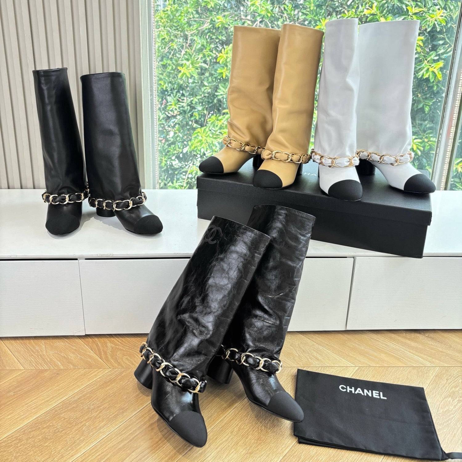 Chanel Women's Letter Knight Boots #334916
