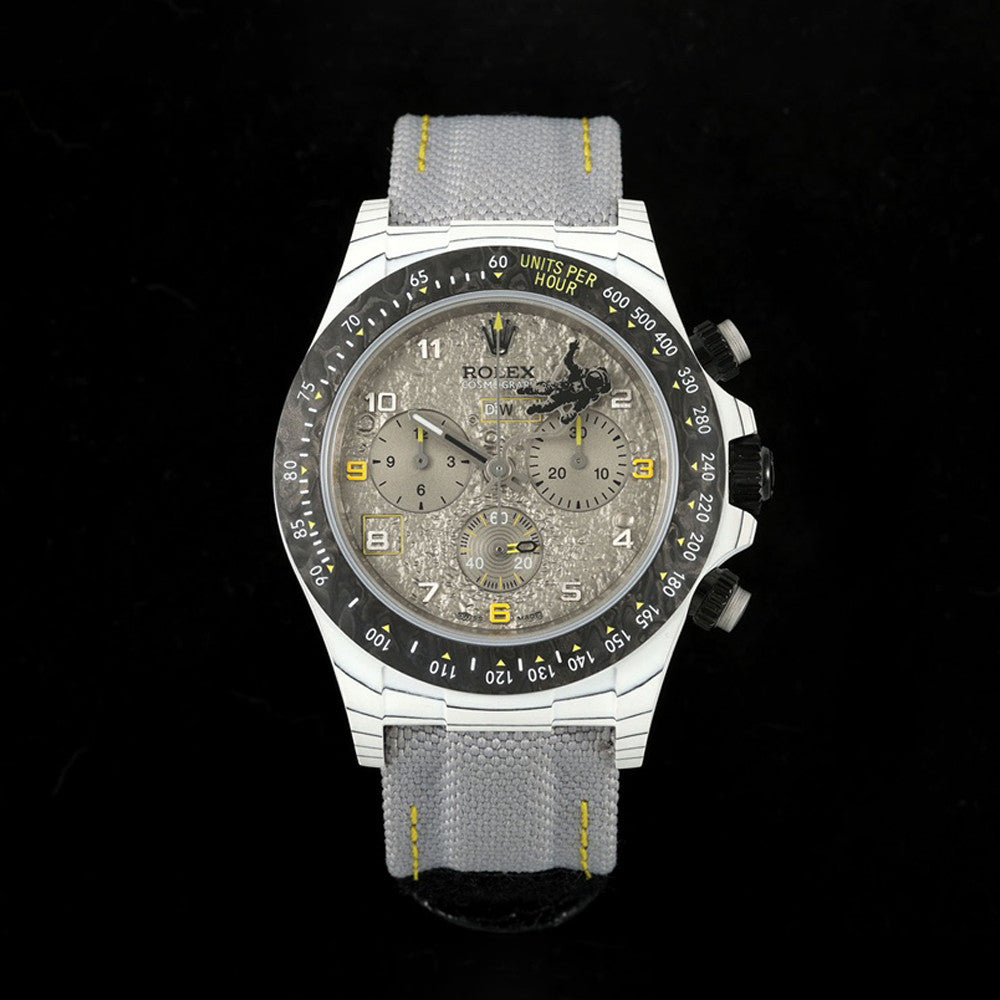 Rolex Men's Translucent Astronaut 3-D Embossed Moon Dial Mechanical Watch #72539