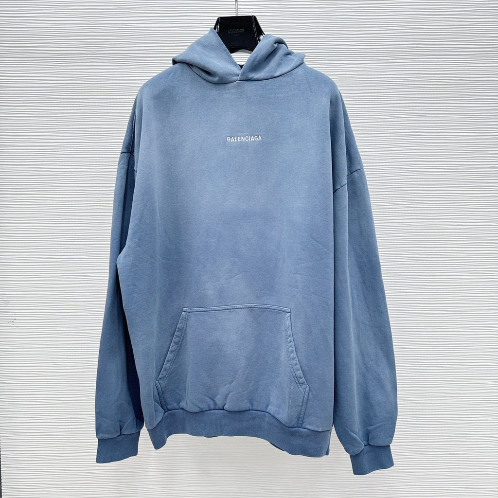 Balenciaga Washed Tie-Dye Hooded Sweatshirt Pullover #96232