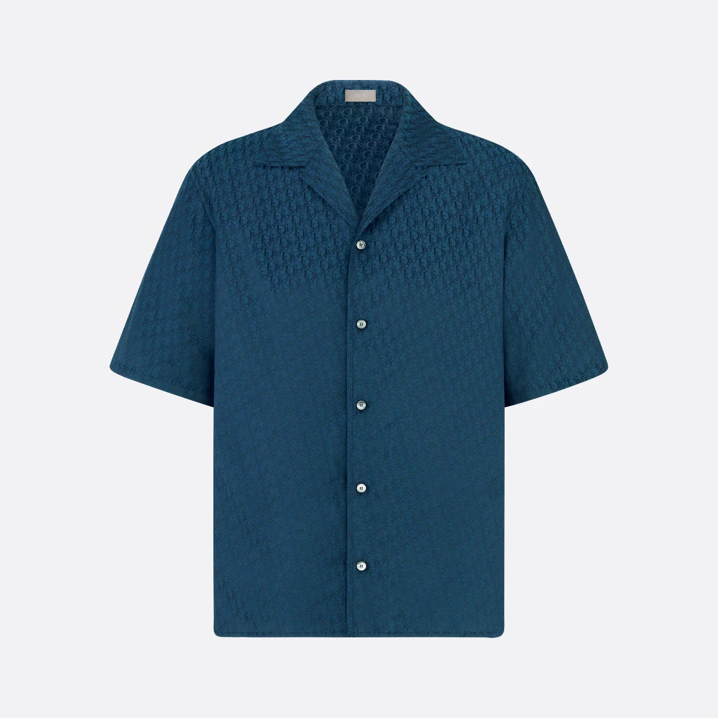Dior Men's Summer Solid Color Letter Printed V-Neck Single Breasted Short Sleeve Shirt Elastic Waist Shorts Pants Set Suit #76295