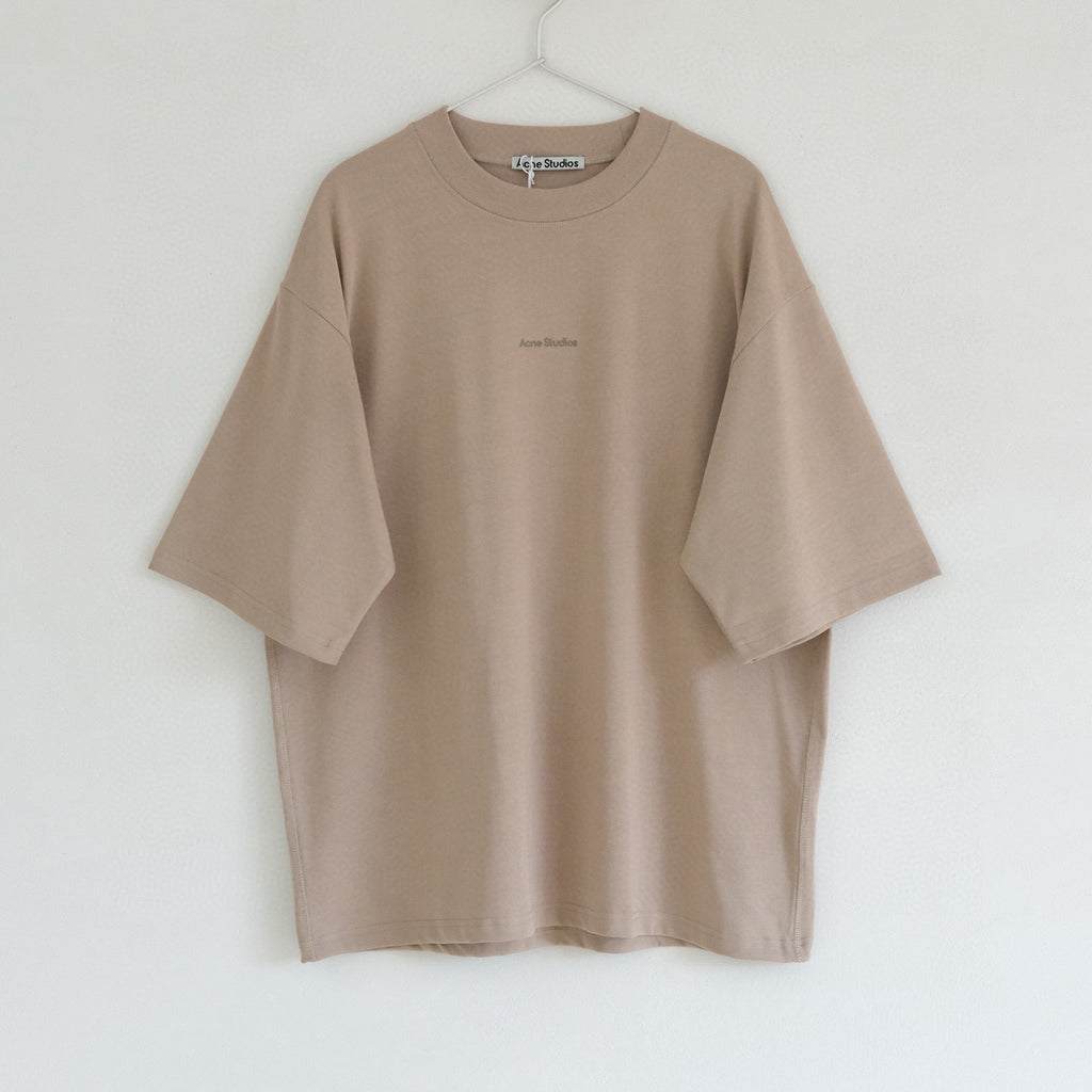 Acne Studios Men's Summer Solid Color Logo Printed Round Neck Cotton Short Sleeve T-Shirt #98862