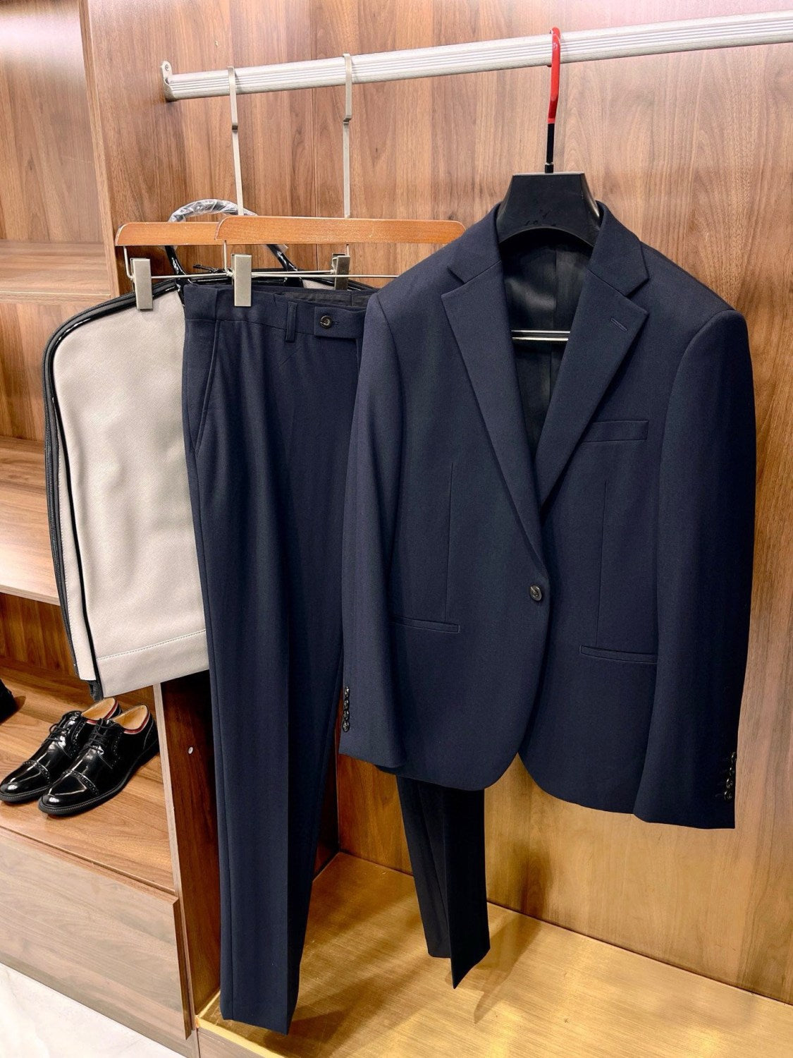 Ermenegildo Zegna Men's Fall And Winter Business High-end Jacket Tide Wool Single-breasted Suit Top Wedding Suit Casual Pants Solid Color Suit Set Ngvp #2439