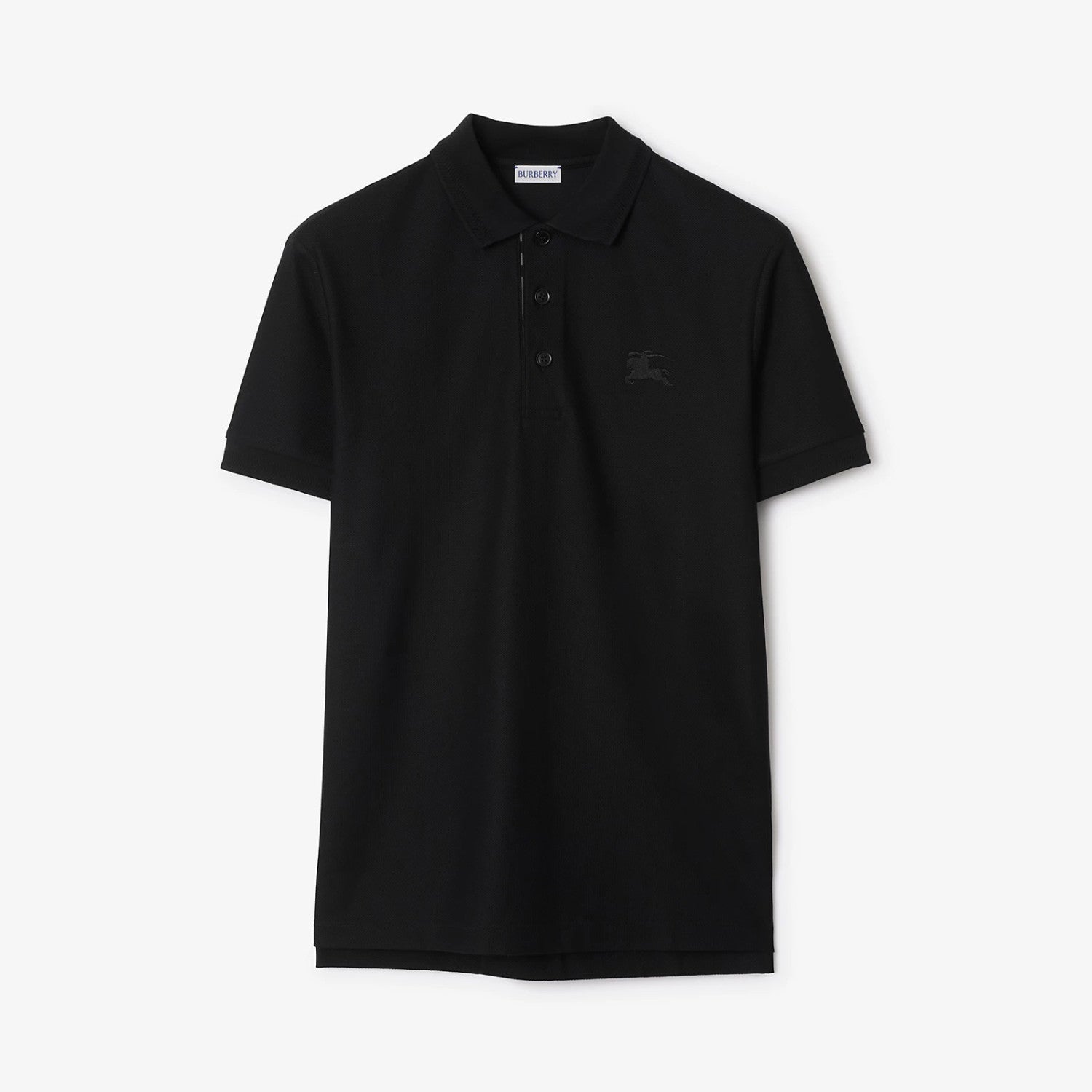 Burberry Men's Summer Solid Color Embroidered Knight Pattern Polo Neck Short Sleeve T-Shirt #76185