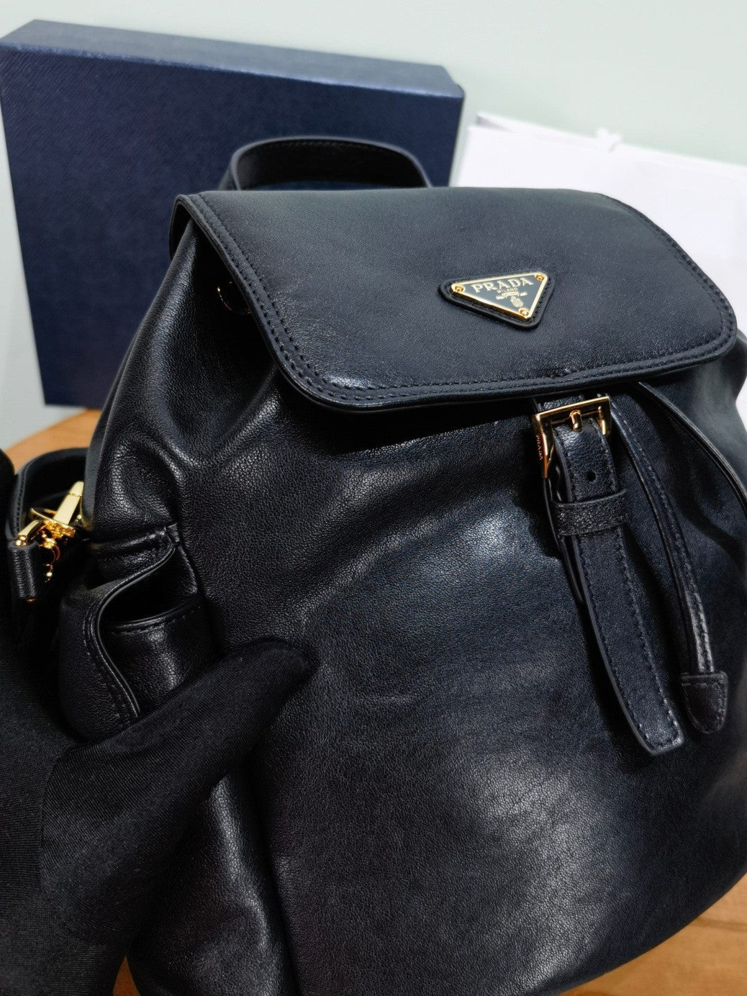 Prada Autumn/Winter 2025 Explore Collection Nappa Leather Backpack Shoulder Bag 1BZ080 Bags #82541A