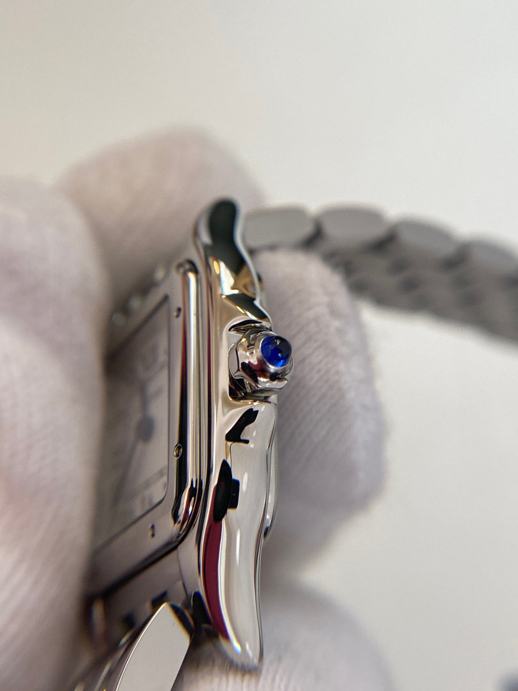 Cartier Cheetah Collection Silver Fashion Small Square Watch #96317