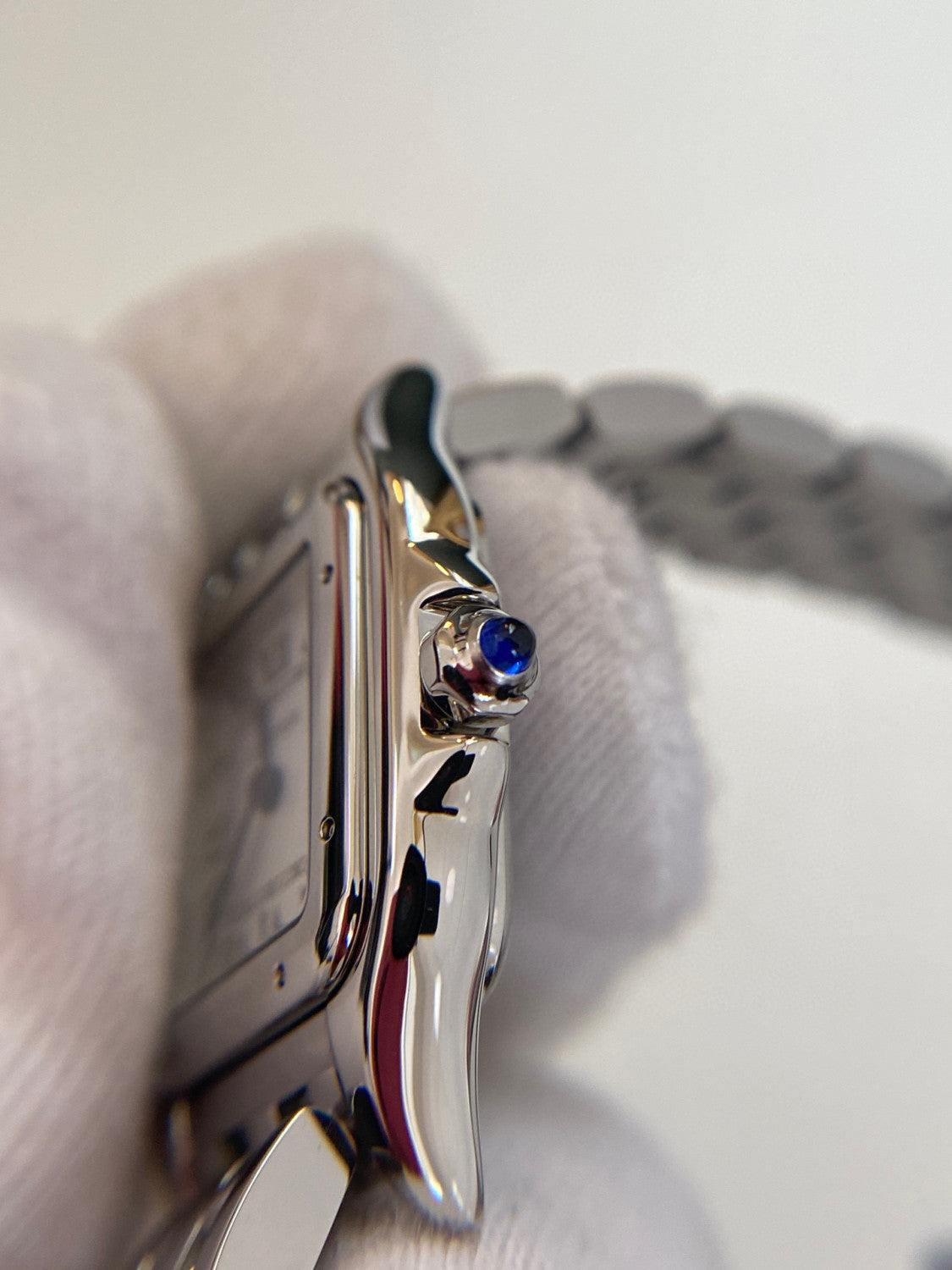 Cartier Cheetah Collection Silver Fashion Small Square Watch #96317