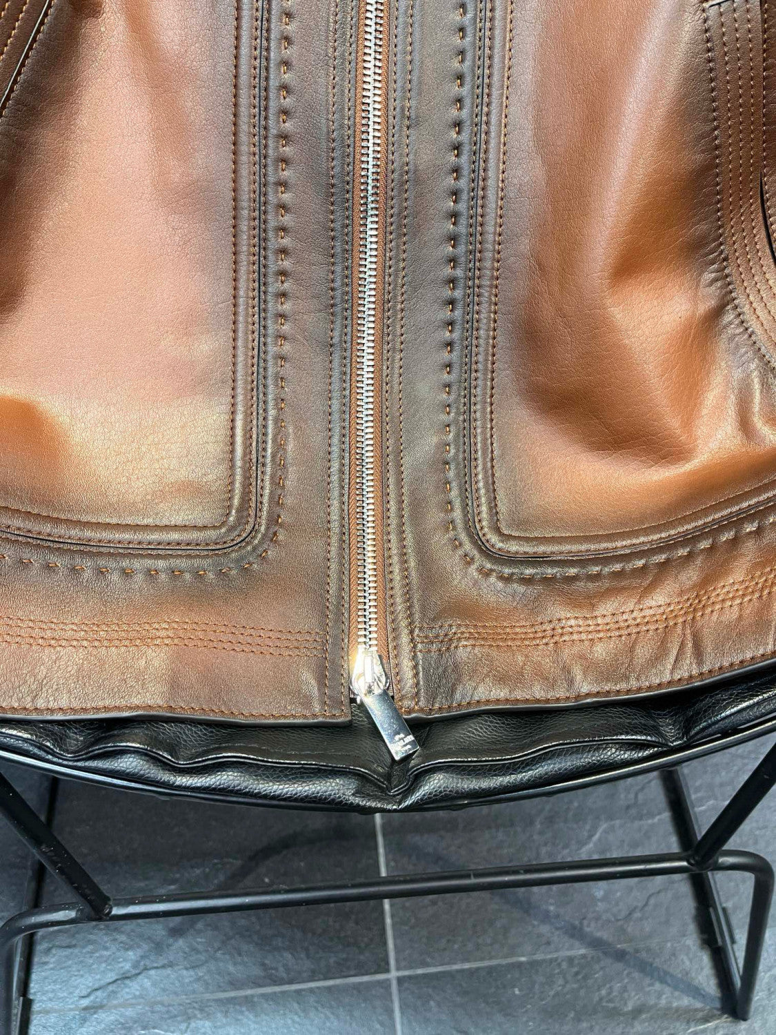 Berluti Leather Jacket Coat #9972