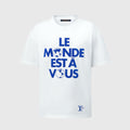 Louis Vuitton Men's Spring/Summer Graphic Cotton Letter Print Casual Fit Short Sleeve T-Shirt #71828