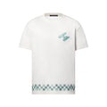 Louis Vuitton Men's Summer Embroidered Beaded Small Snake Pattern Solid Color Round Neck Short Sleeve T-Shirt #77554