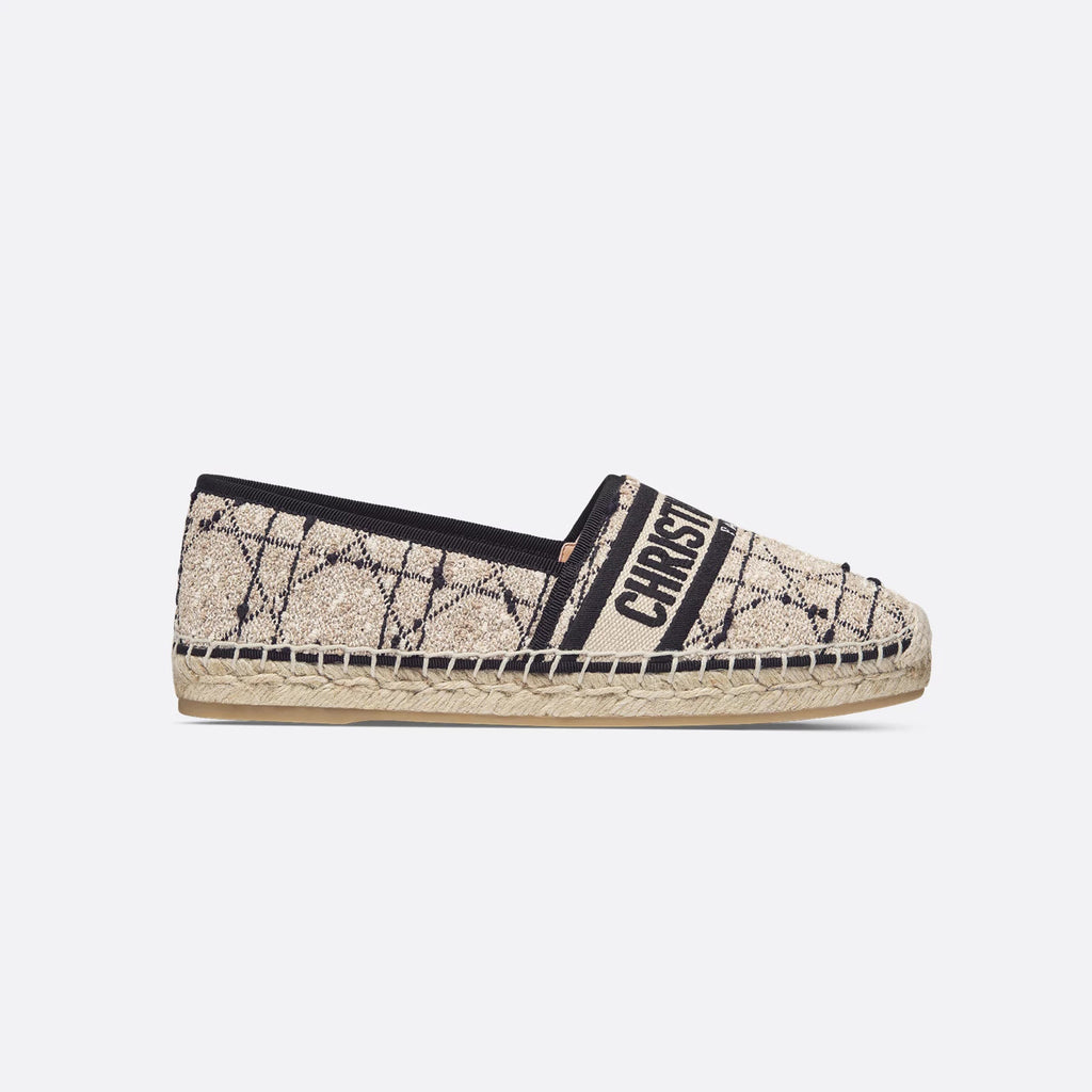 Dior Granville Women's Alphabet Printed Comfortable Knitted Straw Shoes Casual Single Shoes #76298