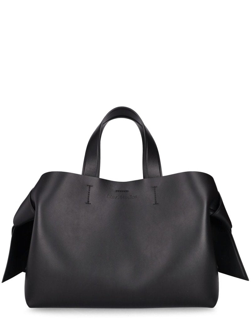 Acne Studios Tote Twisted Knot Decoration Engraved Logo Magnetic Closure Crossbody Bag #332333