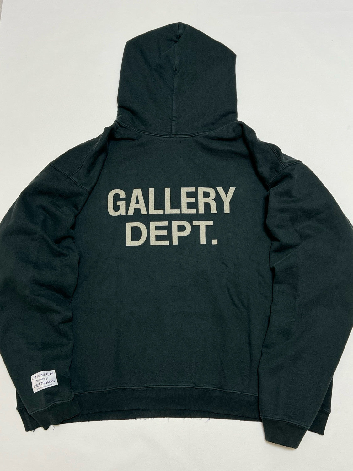 Gallery Dept. Men's And Women's  Spring/fall Fashion Casual Retro Hooded Pullover Long Sleeve Logo Sweatshirt With Letter Print Fleece Lining Sweatshirt  #79267