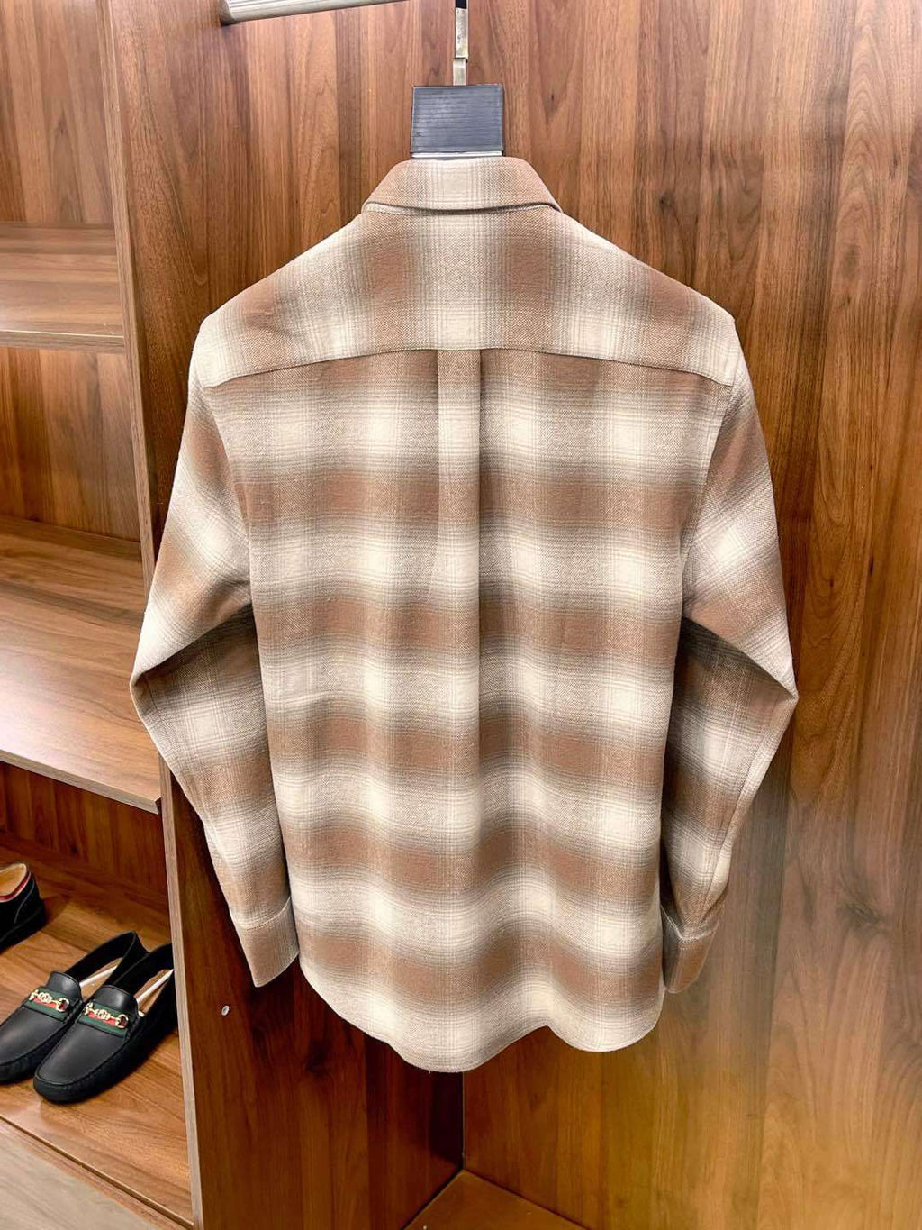 Loro Piana Men's Spring. Autumn And Winter Check Solid Color Long Sleeve Single Breasted Casual Jack Shirt Ngvp #9886