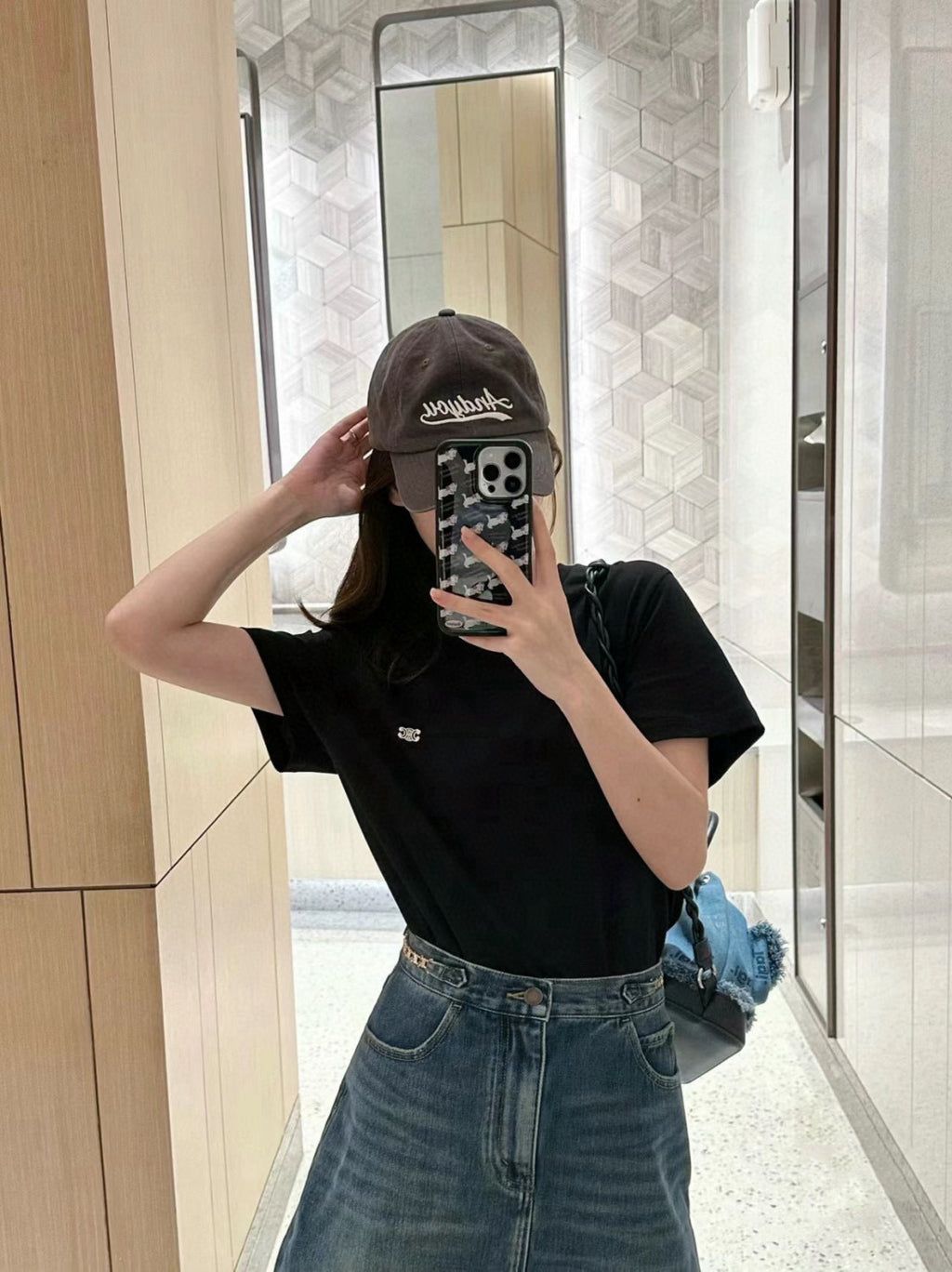 Celine Triomphe Cotton Plain Knit Loose T-Shirt C Spring And Summer Men And Women Fashion Round Neck Short Sleeve Logo Embroidery T-Shirt #81149