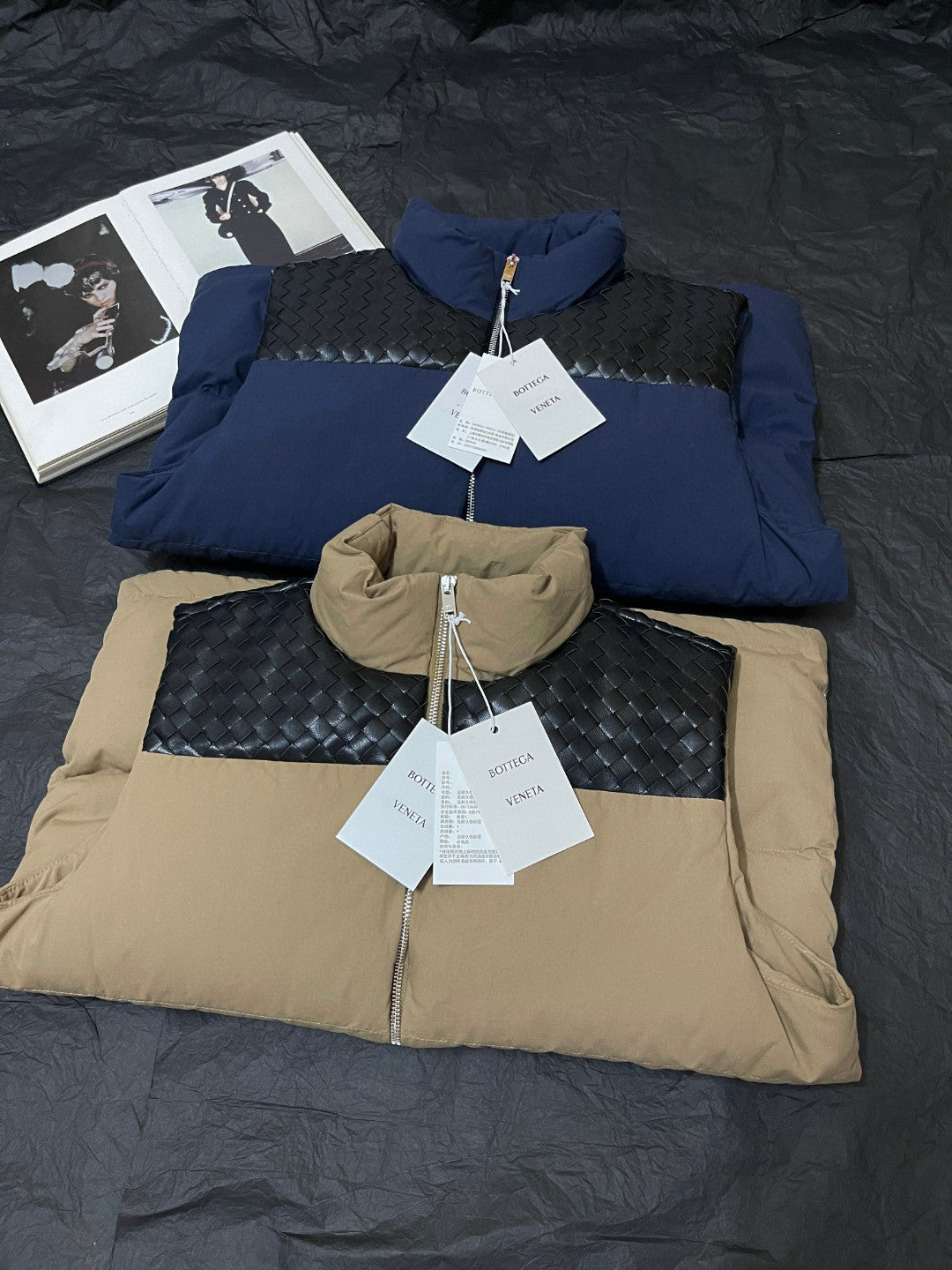 Bottega Veneta Men's Autumn/winter Frosted Poplin Puffer Gilet Sleeveless Knitted Down Jacket Fashionable Casual Vest Ngvp #2629