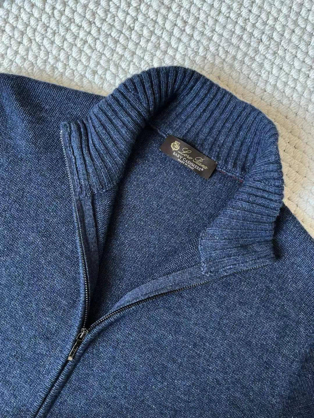 Loro Piana Men's Spring And Autumn Fashion Parksville Long Sleeve Solid Color Zipper Casual Cashmere Aviator Jacket Ngvp #9482