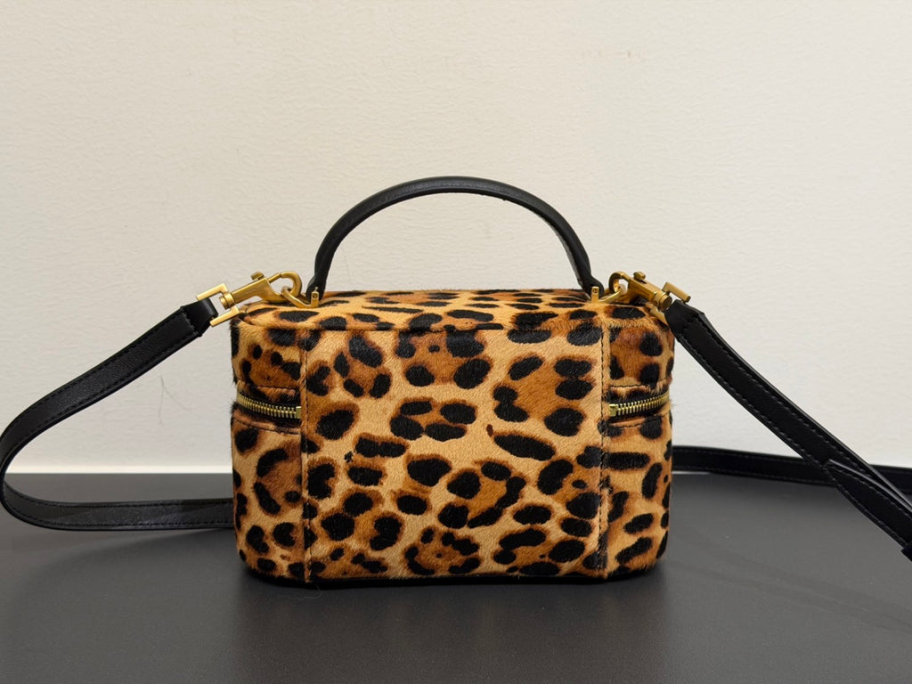 Saint Laurent GABY vanity bag in pony hair leather in Brown #336879