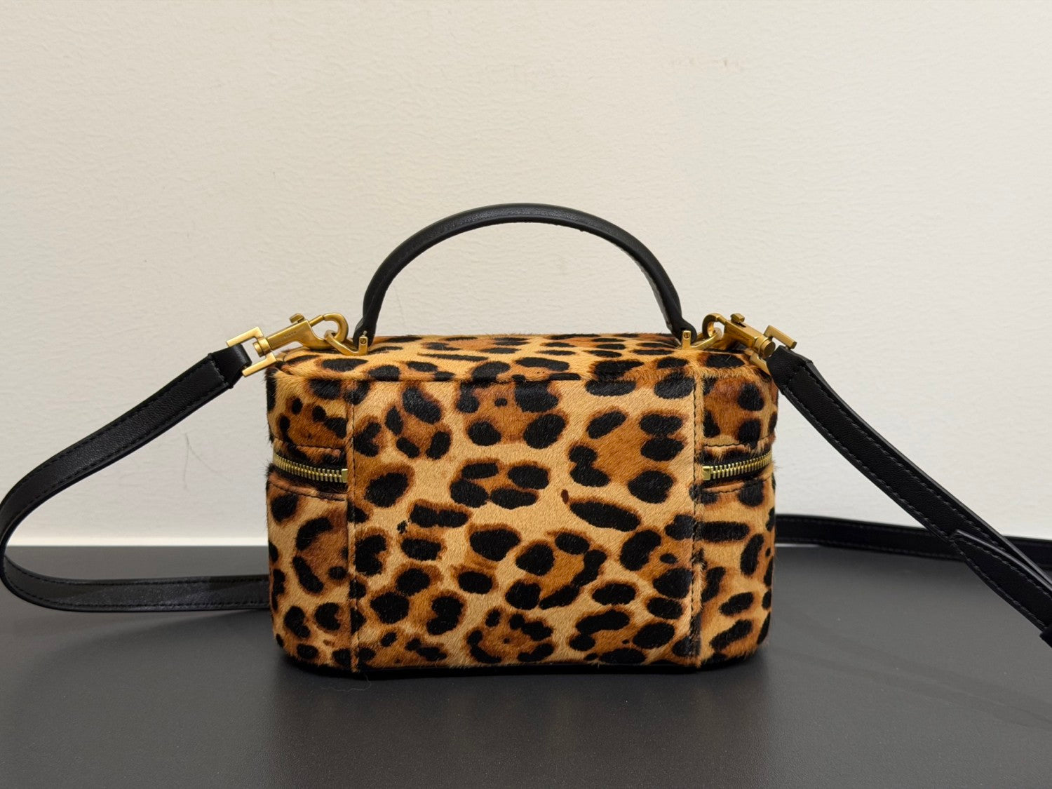 Saint Laurent GABY vanity bag in pony hair leather in Brown #336879
