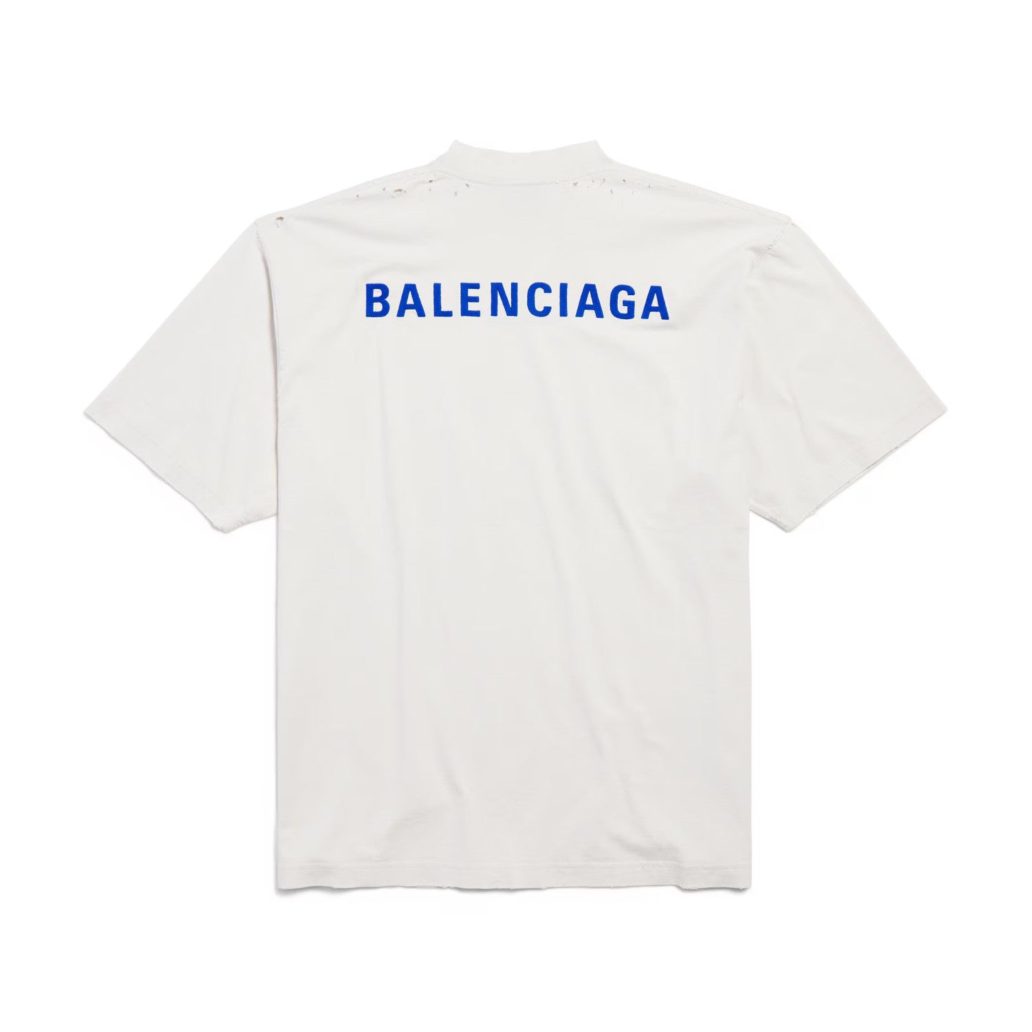 Balenciaga Men's And Women's Summer Solid Color Embroidered Letter Print Cotton Crew Neck Short Sleeve T-shirt #77879