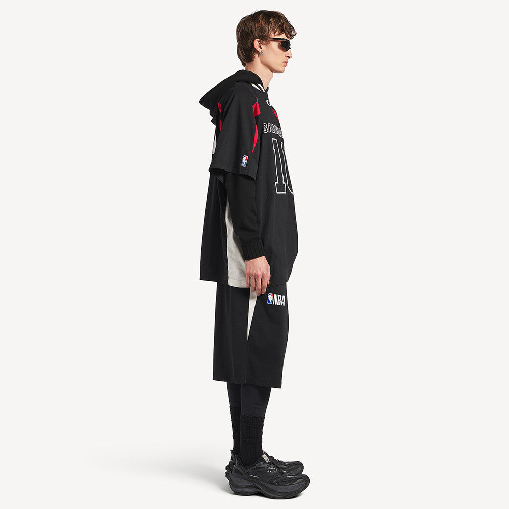 Balenciaga Men's Balenciaga Nba Collaboration Tracksuit Shorts in Black White#377154