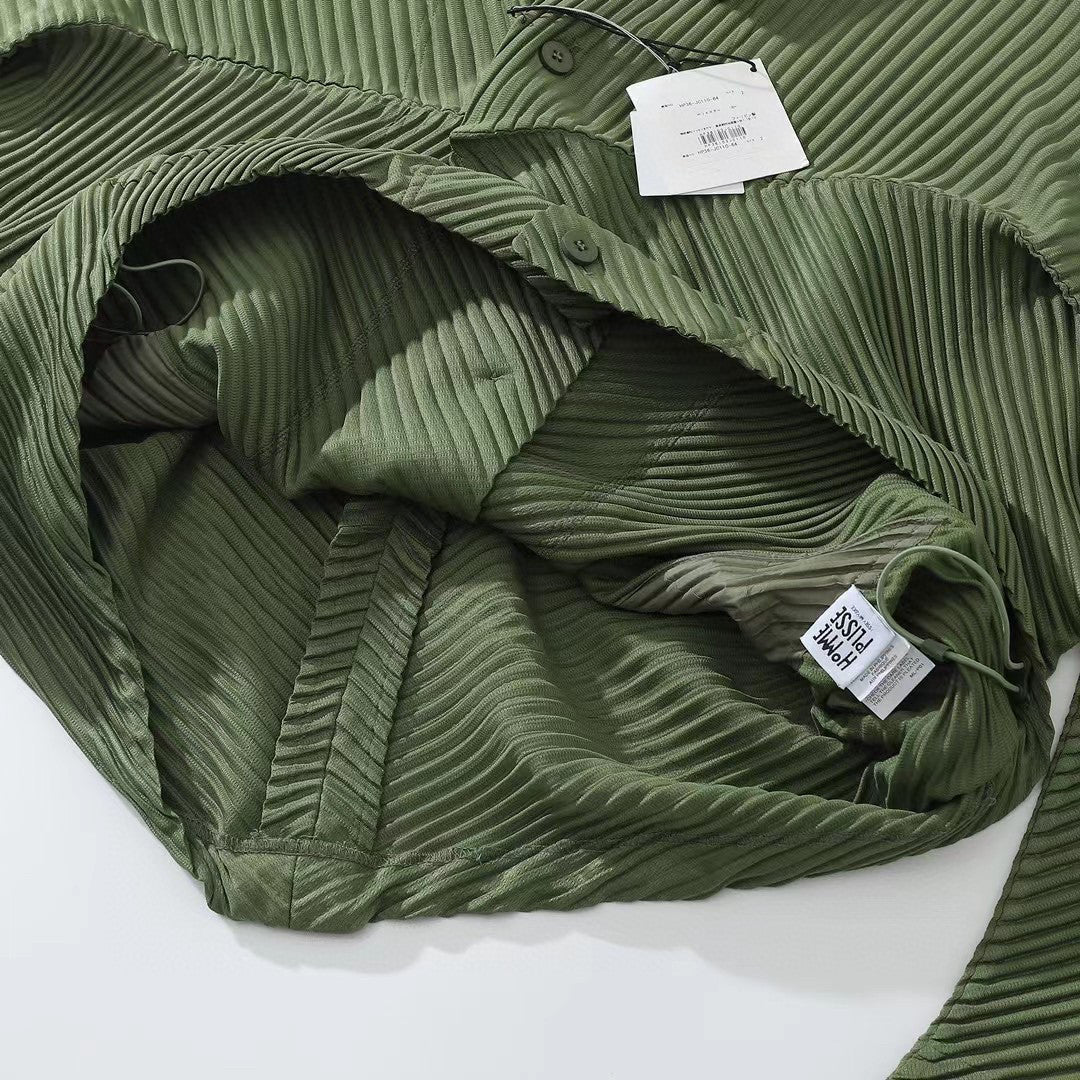 Issey Miyake Ruffled Shirtwaist Coat Ngvp #6389