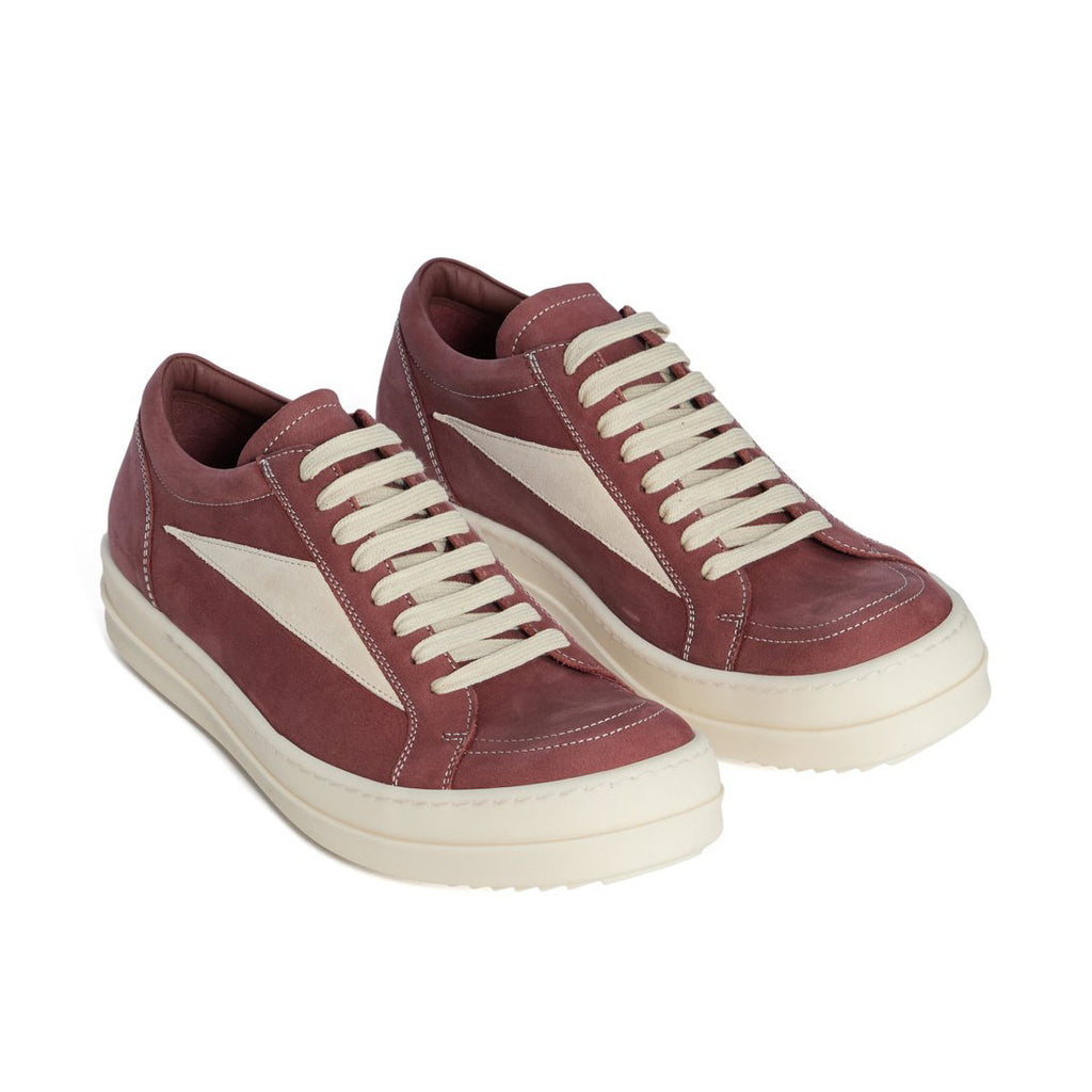 Rick Owens Men's And Women's Spring/Fall Fashion Casual Round Toe Lace Up Color Block Flat Low Top Sneakers Shoes #79449