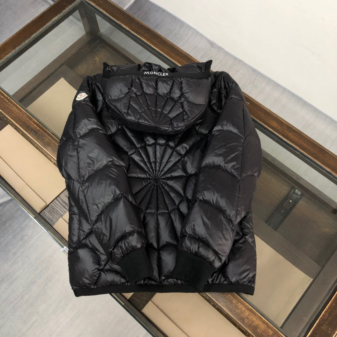 Moncler Black Hooded Long Sleeved Down Jacket #21941