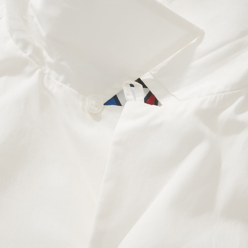 Louis Vuitton Men's Spring And Fall White Letters Logo Embroidery Single Breasted Long Sleeved Shirt #73264