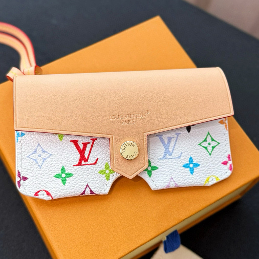 Louis Vuitton Men's And Women's Classic Fashion Aging Full-print Leather And Canvas Hanging Strap Eyeglass Case Bags M02701 #78174