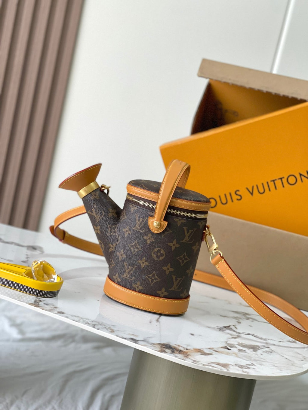 Louis Vuitton Watering Can Men's Mini Bag Monogram Canvas Bucket Bag With Adjustable Shoulder Strap Bags #196931