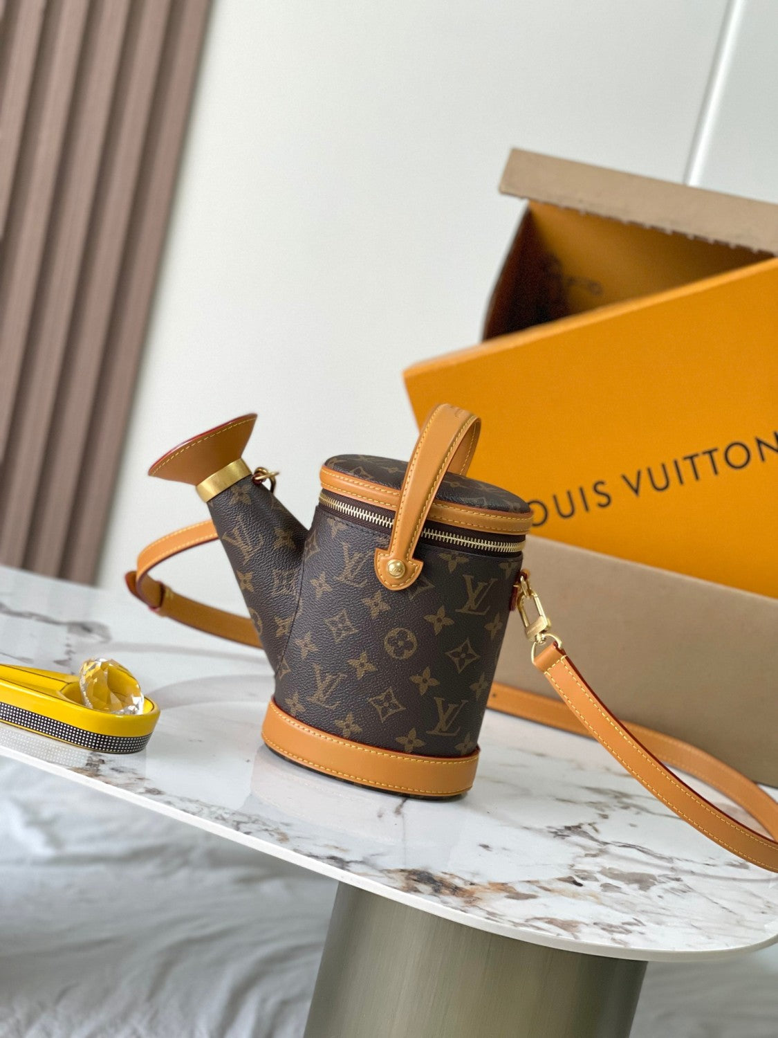 Louis Vuitton Watering Can Men's Mini Bag Monogram Canvas Bucket Bag With Adjustable Shoulder Strap Bags #196931