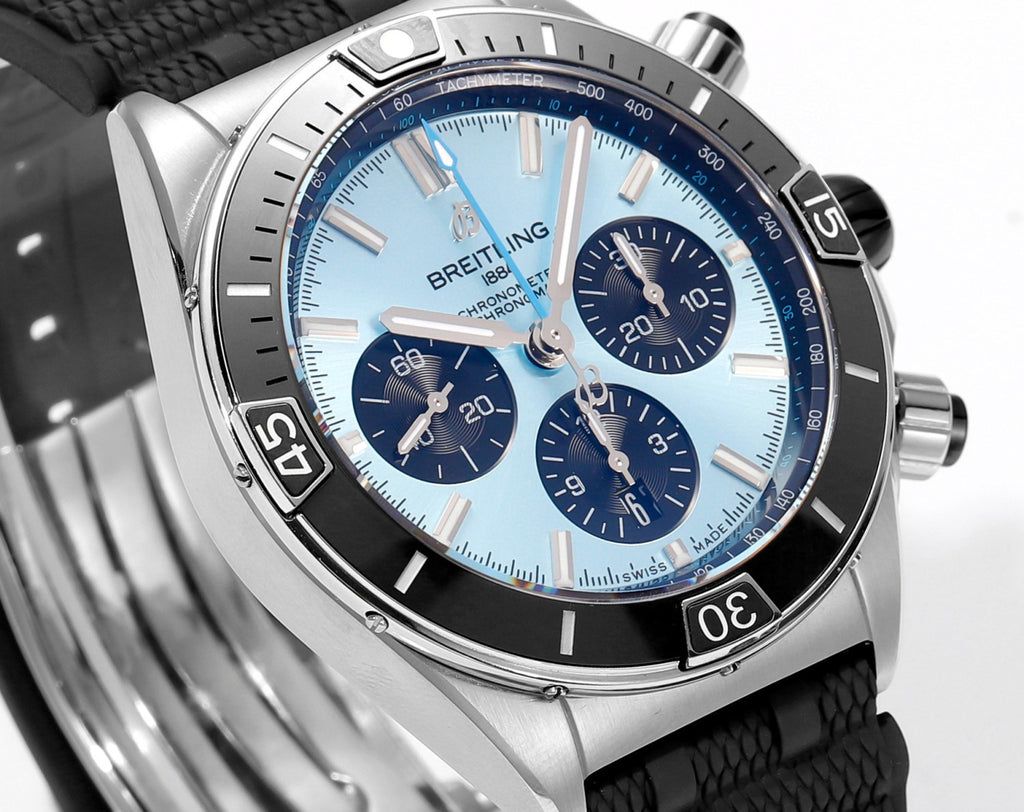 Breitling Silicone Bracelet Mechanical Watch #96675