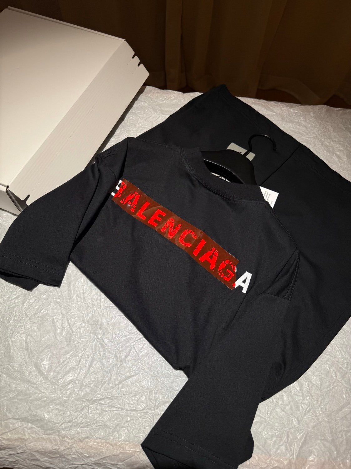 Balenciaga Men's Summer Solid Color Regular Fit Cotton Round Neck Short Sleeve T-Shirt #76273
