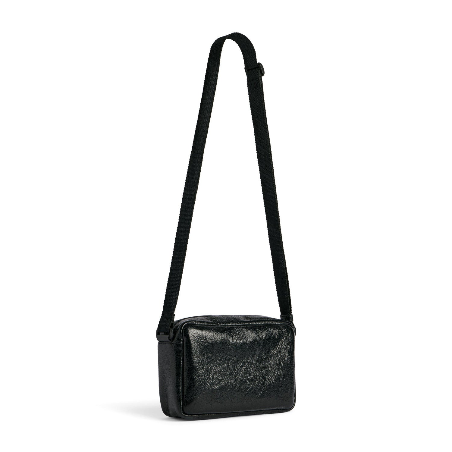 Balenciaga Men's And Women's Fashion Classic Solid-color Metal Badge Decorated Lambskin Shoulder Bag Crossbody Bag Bags 6461382AB0R1000 #79473