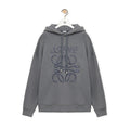 Loewe Men's Spring And Autumn Solid Color Letter Embroidery Cotton Loose Drawstring Long Sleeve Hooded Sweatshirt #98258